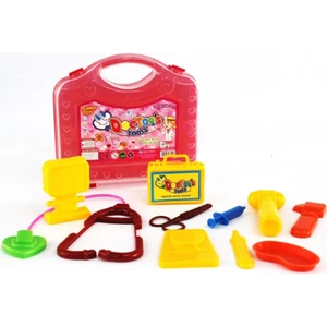 Toys Çantalı Doktor Seti 11 Parça Kırmızı Kutuda