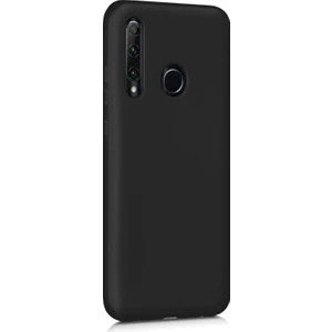 Matte Silicone Huawei Honor 20 Lite Kılıf Siyah