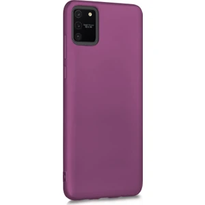 Matte Silicone Samsung Galaxy A91  Kılıf Mor