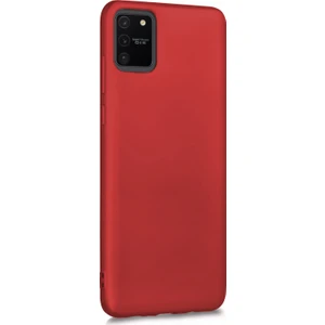 Matte Silicone Samsung Galaxy A91  Kılıf Kırmızı