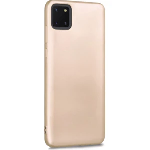 Matte Silicone Samsung Galaxy A81  Kılıf Gold