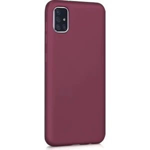 Matte Silicone Samsung Galaxy A51 Kılıf Mor