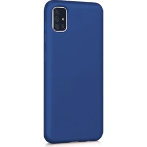 Matte Silicone Samsung Galaxy A51 Kılıf Lacivert