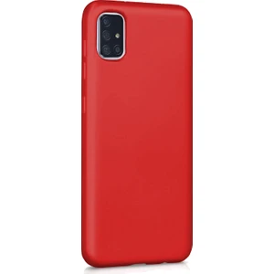 Matte Silicone Samsung Galaxy A51 Kılıf Kırmızı