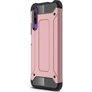 Huawei P Smart Pro Kılıf Rugged Armor Rose Gold
