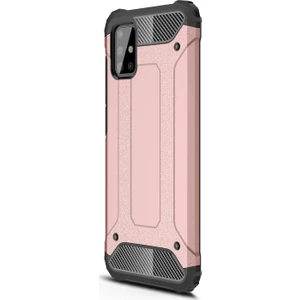 Samsung Galaxy A71 Kılıf Rugged Armor Rose Gold
