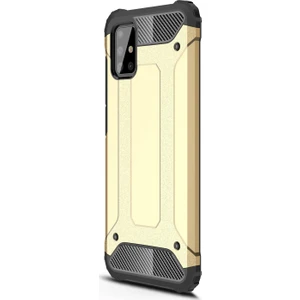 Samsung Galaxy A71 Kılıf Rugged Armor Gold