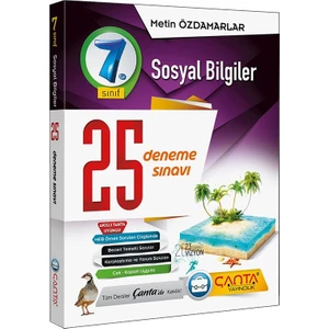 Çanta Yayınları 7.Sınıf Sosyal Bilgiler 25 Deneme Sınavı