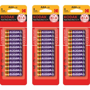 (12x3) 36 Adet Blisterli Çinko Karbon Ince Pil