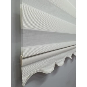 Mikro Pliseli Zebra Stor Perde Krem MZ484