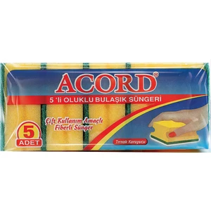 Oluklu Bulaşık Süngeri 5'li