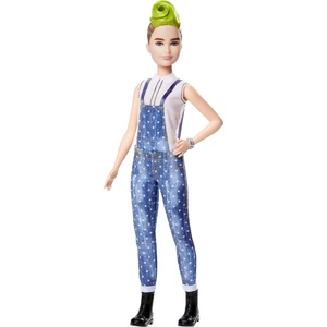 Fashionistas Bebek ve Aksesuarları Yeşil Mohawk Saçlı FXL57