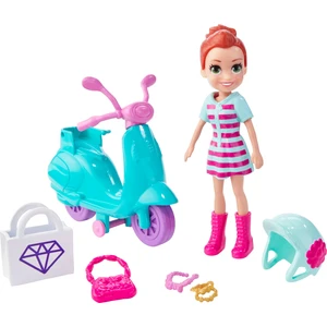 Polly Pocket® ve Bisikleti Oyun Setleri - Scooter'la Alışverişe GFP94
