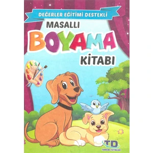 Masallı Boyama Kitabı 5'li Set (Değerler Eğitimi Destekli) - ( 3 - 6 Yaş )