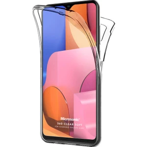 Samsung Galaxy A20S Full Koruma 360 Clear Soft Şeffaf