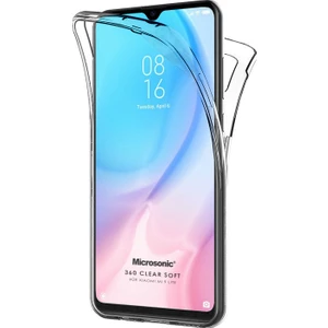 Xiaomi Mi 9 Lite Full Koruma 360 Clear Soft Kılıf Şeffaf