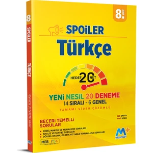 Martı Yayınları LGS Türkçe Spoiler 20 Deneme