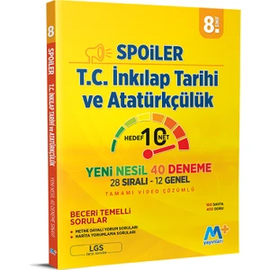 Martı Yayınları LGS T.c. Inkılap Tarihi ve Atatürkçülük Spoiler 20 Deneme