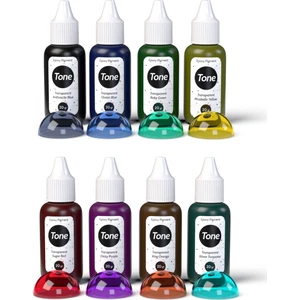 Tone Transparent 8'li Transparan Epoksi Pigment Renklendirici 8 x 20 gr
