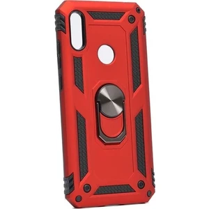 Tekno Grup Huawei Y6s 2019 Kılıf Çift Katmanlı Yüzüklü Manyetik Vega Kapak Kırmızı