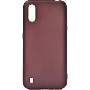 Tekno Grup Samsung Galaxy A01 Kılıf Mat Premium Silikon Kılıf Bordo