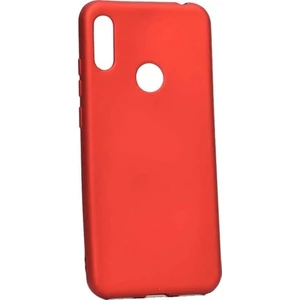 Tekno Grup Huawei Y6s 2019 Kılıf Mat Premium Silikon Kılıf Kırmızı + Tam Kaplayan 5D Cam Ekran Koruyucu