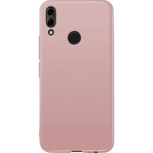Tekno Grup Huawei Y6s 2019 Kılıf Mat Premium Silikon Kılıf Rose + Tam Kaplayan 5D Cam Ekran Koruyucu