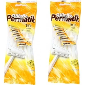 Gillette Permatik Tıraş Bıçağı 10'Lu Poşet X 2 Adet