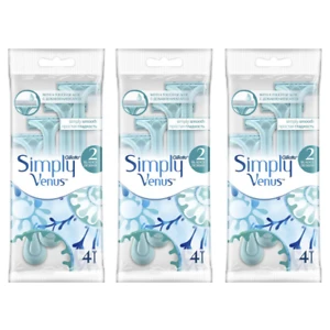 Simply Venus 2 Kullan At Tıraş Bıçağı 4'Lü X 3 Paket