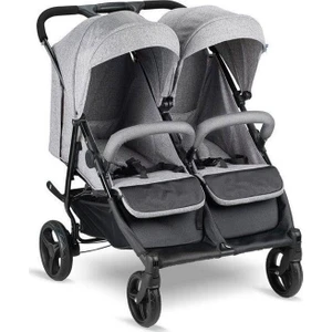 BH3077 City Twin İkiz Bebek Arabası Gri