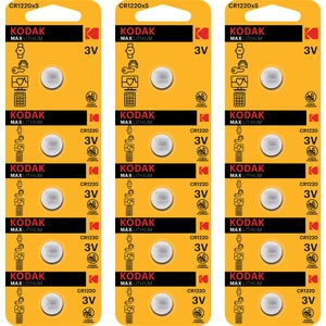 15 Adet CR1220 Max Lityum Para Pil