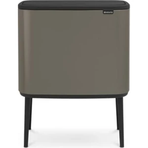 Bo Touch Dokunmatik Kapak Çöp Kutusu Platinium 36 lt
