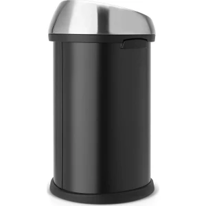 Dokunmatik Çöp Kutusu Matt Black 60 lt
