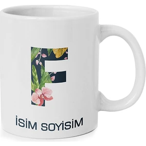 Anı Di̇yarı Kişiye Özel F Harfli Isim Yazılı Kupa Bardak