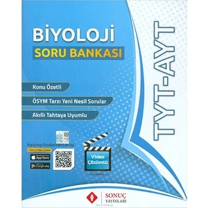Sonuç Yayınları  TYT  - AYT Biyoloji Soru Bankası 2020-2021
