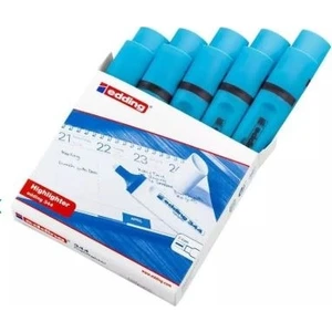 (E-344) Fosforlu Kalem Mavi 10 Lu
