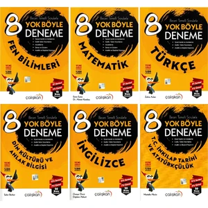 Çalışkan Yayınları 8. Sınıf Yok Böyle Deneme Seti 6 Kitap