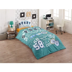 Kapitoneli Nevresim Takımı Sporty Mint Tek Kişilik Genç Desen