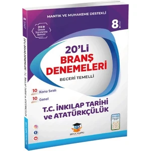 Zeka Küpü Yayınları 8.Sınıf LGS Inkilap Tarihi ve Atatürkçülük 20' li Branş Denemeleri