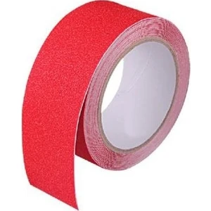 Yeshııls Kırmızı Merdiven ve Zemin Kaydırmaz Kaymaz Bant 25 mm x 25  m
