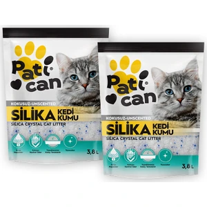 2 Adet Silika Kristal Kedi Kumu 3.8 lt