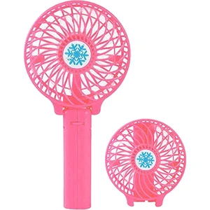 Polygold Şarjlı El Vantilatör + Mini Masa Üstü Fan Soğutucu - Pembe