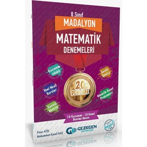 Gezegen Yayıncılık 8.Sınıf Madalyon Matematik 20 Deneme