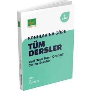 Özgül 8. Sınıf Tüm Dersler Konularına Göre Çıkmış Sorular Ve Çözümleri