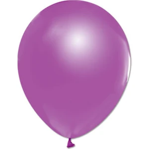 Metalik Lila Balon 12 Inch 10'lu