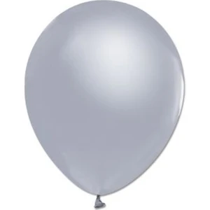 Metalik Gümüş Balon 12 Inch 10'lu
