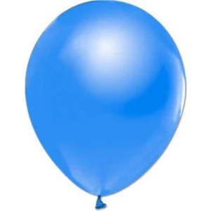 Metalik Mavi Balon 12 Inch 10'lu