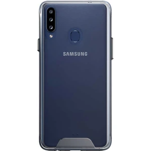 Samsung Galaxy A20s Kılıf Gard Nitro Şeffaf Sert Silikon + Nano Glass Şeffaf