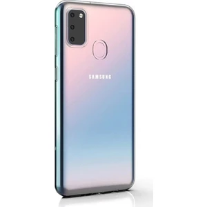 Samsung Galaxy M30s Kılıf Süper Silikon Yumuşak Arka Koruma Şeffaf