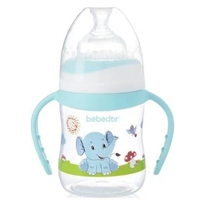 B-88322 Desenli Geniş Ağız Kulplu Biberon 150 ml